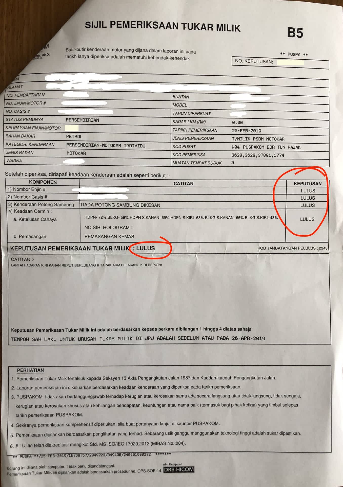 Transfer Car Ownership for Expats in Malaysia Puspakom